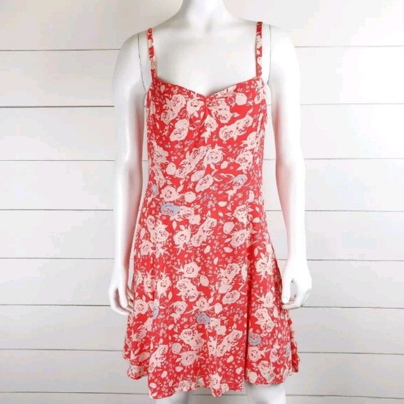 Free People Dresses & Skirts - Free People summer dress red orange coral floral